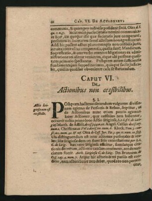 Caput VI. De Actionibus non cessibilibus.