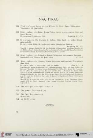 Nachtrag (Nr. 533-541)