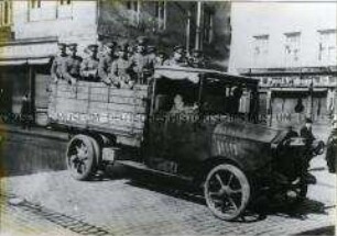 Reichswehr in Eisleben während der Märzkämpfe 1921