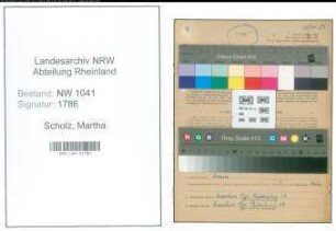 Entnazifizierung Martha Scholz , geb. 14.05.1905 ()