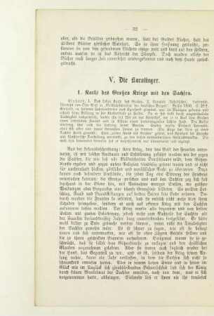 V. Die Karolinger