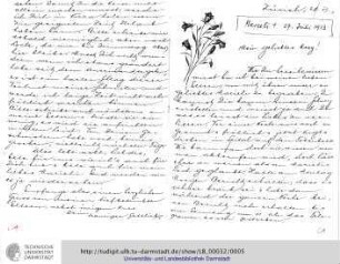 Brief vom 28.07.1913