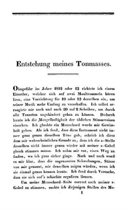 Entstehung meines Tonmasses.