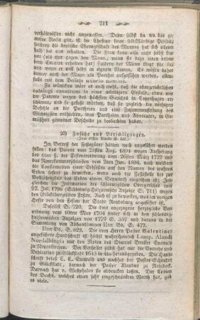 20) Zusätze und Berichtigungen. (Zum ersten Bande S.561.)