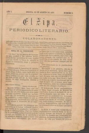 1877,1,2: año 1, número 2 (16 de agosto de 1877)