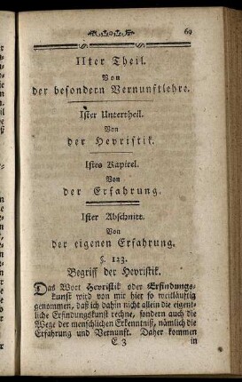 Ister Untertheil. Von der Heuristik.