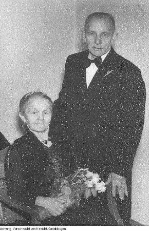 Goldene Hochzeit in Frauenstein, November 1954