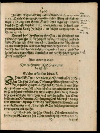 Vom andern Puncten.Von nothwendig: Und Nutzbarkeit der Eltesten.