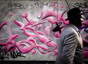 Frankreich. Ile de France. Paris. Paris 18e. Arrondissement des Buttes Montmartre. Rue de Poulet. Streetart Graffiti