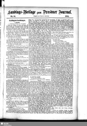 Dresdner Journal ; [...] ; Landtagsbeilage, 01