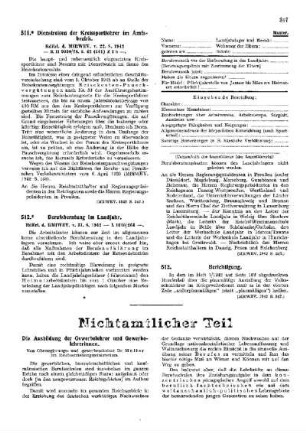 Die Ausbildung der Gewerbelehrer und Gewerbelehrerinnen : [Nichtamtlicher Teil]