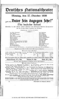 "... Vater sein dagegen sehr!" (The bachelor father)