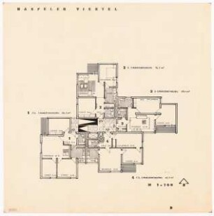 Wohnhäuser Haspeler Viertel, Wuppertal: Grundriss D, 1:100