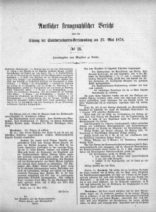 No 25, 23. Mai 1878