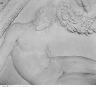 Gewölbedekoration, Stukkaturen mit Götterpaaren und Putten, Venus und Mars