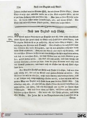 Reise von Bagdad nach Mosul