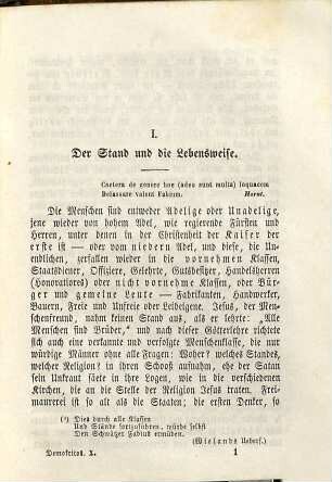 Demokritos oder hinterlassene Papiere eines lachenden Philosophen, 10.