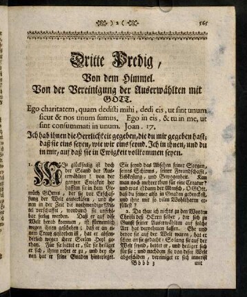 565-566, Ego charitatem, quam dedisti mihi, dedi ...