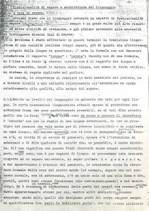 5-9, II. Tradizionalità di sapere e architettura del linguaggio