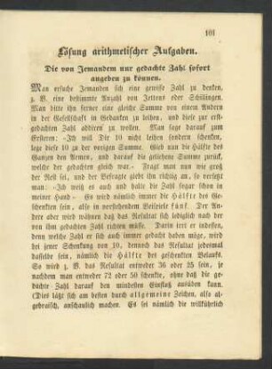 Lösung arithmetischer Aufgaben.