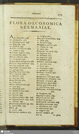 Flora Oeconomica Germaniae