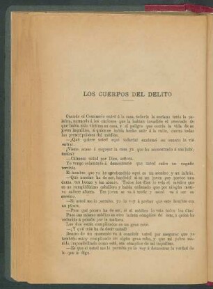Los cuerpos del delito