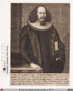 Bildnis Samuel Pomarius (eig. Baumgart)