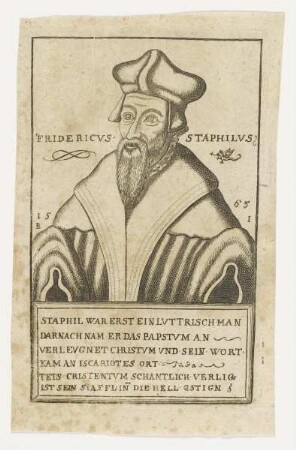 Bildnis des Fridericvs Staphilvs