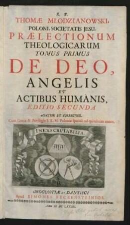 1: De Deo, Angelis Et Actibus Humanis