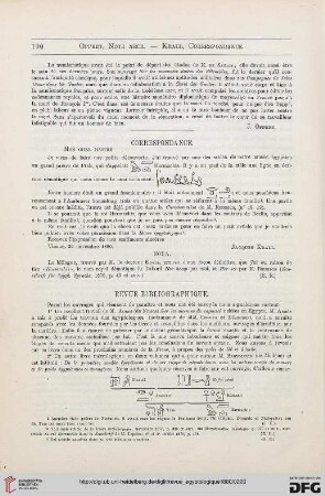 Correspondance