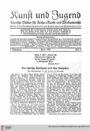 Heft 6 (Juni 1927)