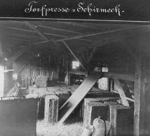 Erster Weltkrieg - "Kriegsansichten aus den Vogesen". "Torfpresse Schirmeck" (Dép. Bas-Rhin)