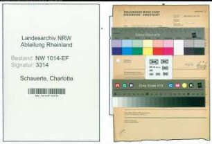 Entnazifizierung Charlotte Schauerte , geb. 00.00.0000 ()