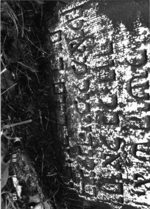 Grabstein 1166 (Index: 100098635) Maße HxBxT: 46x58x9 cm: Grabstein 1166A