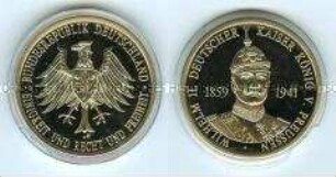 Medaille auf Kaiser Wilhelm II.
