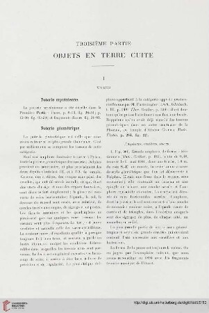 Troisième Partie: Objets en terre cuite