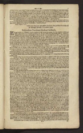 Responsum Facultatis Medicae Giessensis