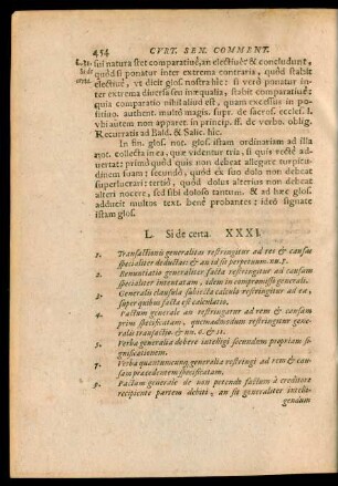 L. Si de certa. XXXI.
