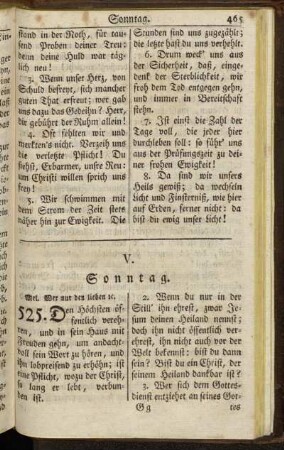 V. Sonntag. - VI. Bußtag.