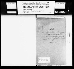 Nachforderung der Manumissionstaxen und Nachsteuer von dem aus Heubach heimlich weggezogenen Christian Arnold