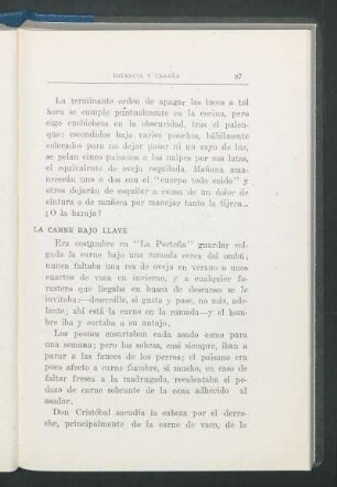 La carne bajo llave