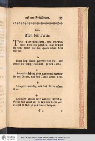 XVI. Von der Tertie.
