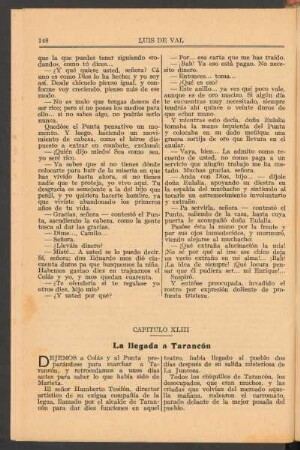 Capítulo XLIII : La llegada a Tarancón