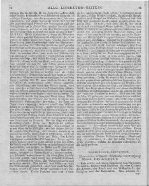Menzel, W.: Streckverse. Heidelberg: Winter 1823