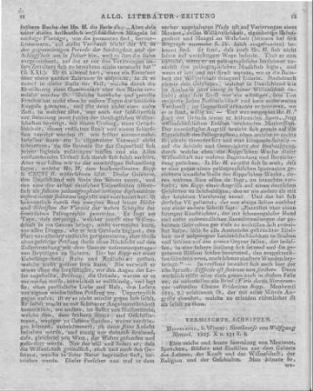Menzel, W.: Streckverse. Heidelberg: Winter 1823