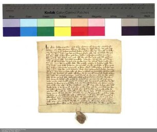 Revers Berthold Faulhabers bezüglich seiner Verpflichtung als Burgmann auf der Burg Salmünster durch Heinrich [von Kranlucken], Abt von Fulda