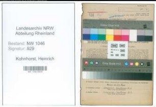 Entnazifizierung Heinrich Kohnhorst , geb. 14.02.1902 (Landwirt)