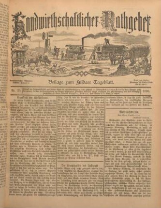 25: Beilage vom Montag, 30. November 1896