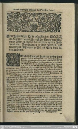 Vorrede von rechten Gebrauch der Schrifften Lutheri