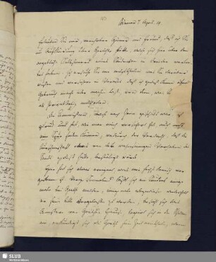 Nr. 103. Froriep, Ludwig Friedrich v. an Böttiger, 07.04.1819